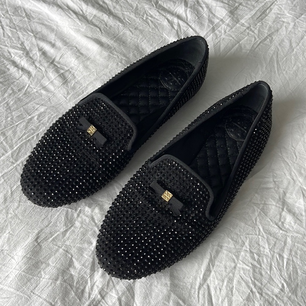TORY BURCH BLACK LOAFERS